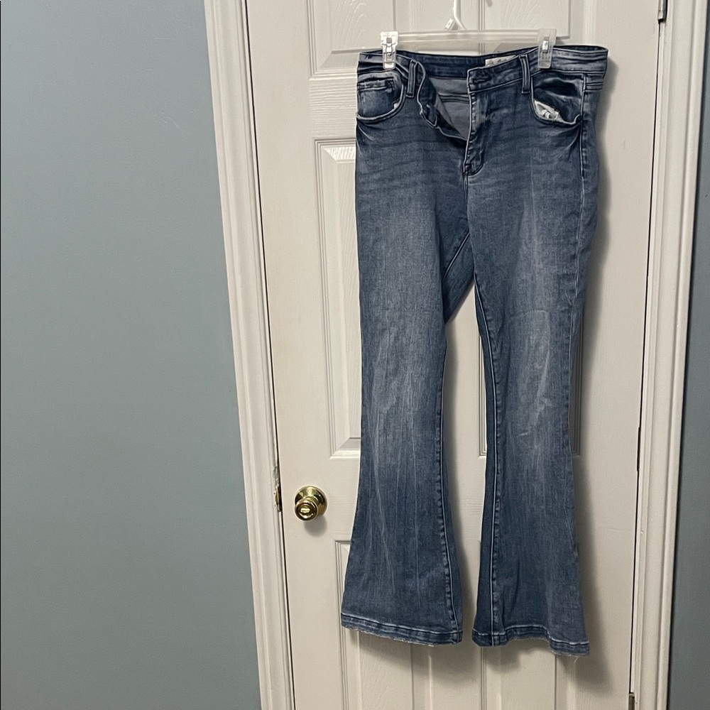 Stylish Blue Flare Women's Jeans